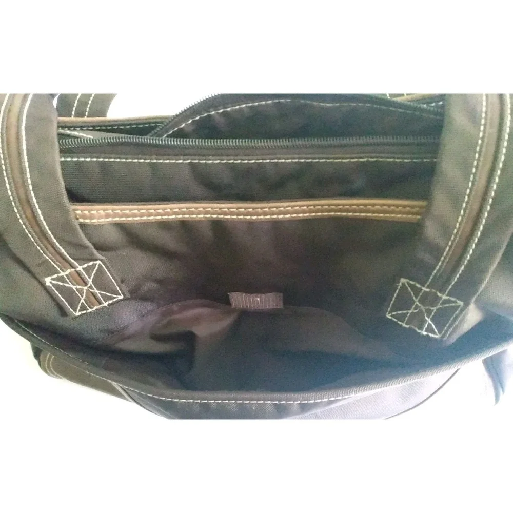 Kalencom Brown Diaper Bag Week-ender KD Design With Leather